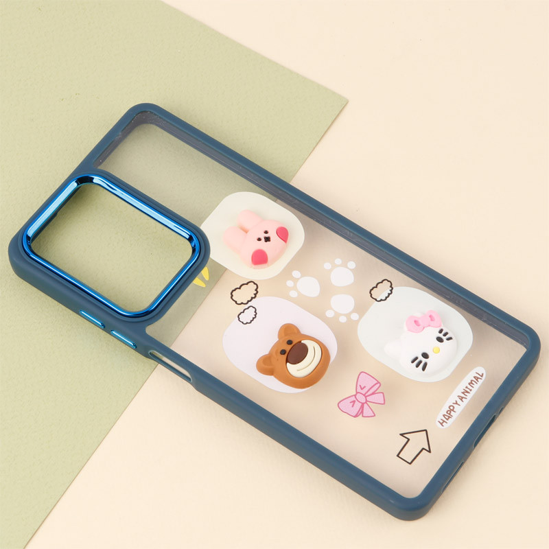 قاب شفاف متال ایرون عروسکی برجسته Xiaomi Poco X5 Pro