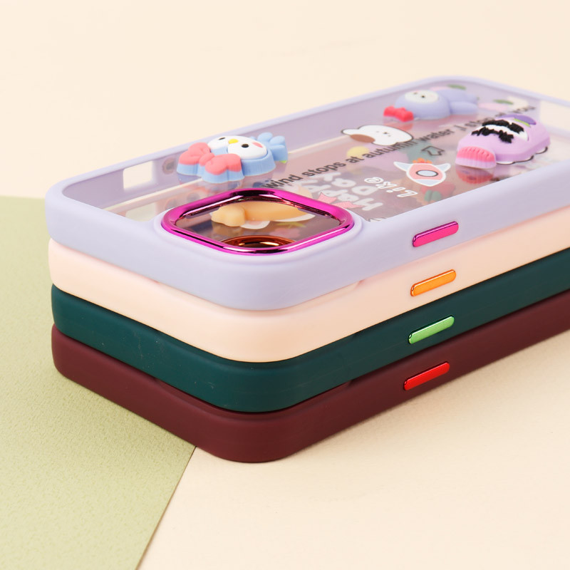 قاب شفاف متال ایرون عروسکی برجسته iPhone 13