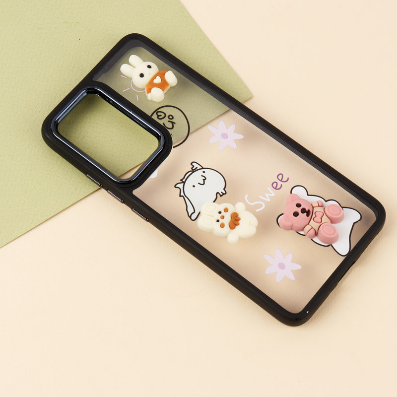 قاب شفاف متال ایرون عروسکی برجسته Xiaomi Redmi Note 12 / 12s