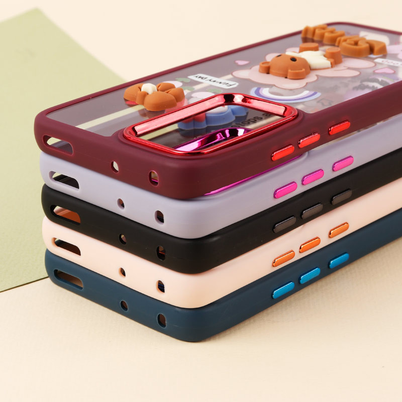 قاب شفاف متال ایرون عروسکی برجسته Xiaomi Redmi Note 12 / 12s