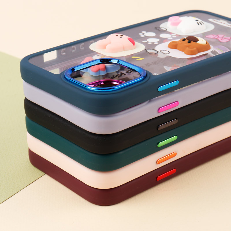قاب شفاف متال ایرون عروسکی برجسته iPhone 11 Pro