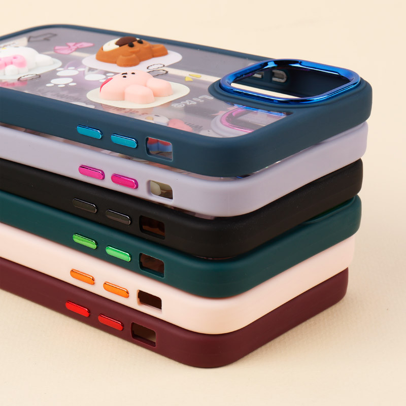 قاب شفاف متال ایرون عروسکی برجسته iPhone 11 Pro