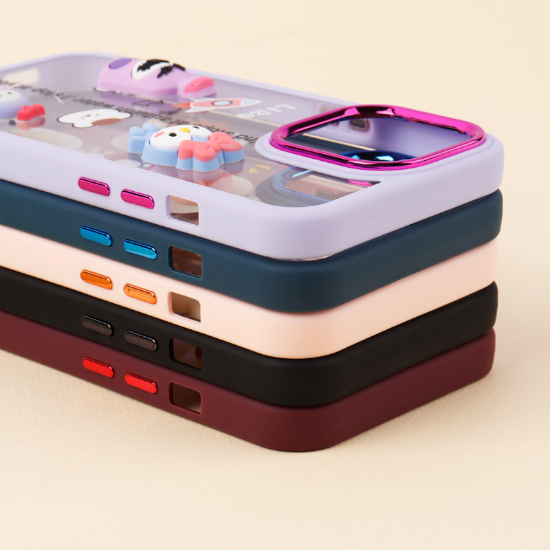 قاب شفاف متال ایرون عروسکی برجسته iPhone 13 Pro