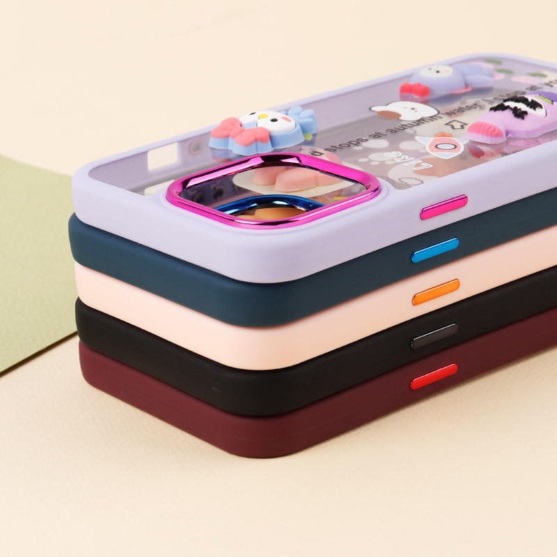 قاب شفاف متال ایرون عروسکی برجسته iPhone 13 Pro