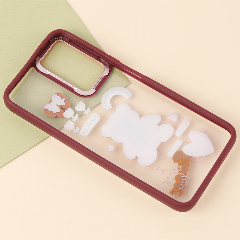قاب شفاف متال ایرون عروسکی برجسته Xiaomi Redmi Note 11 / 11s