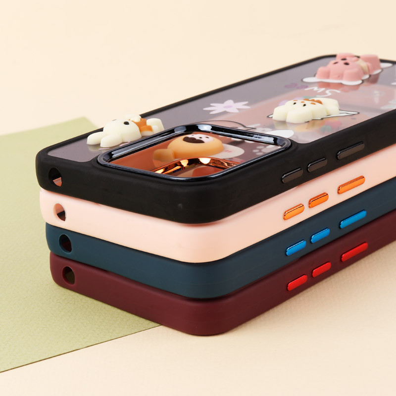 قاب شفاف متال ایرون عروسکی برجسته Xiaomi Redmi 12C