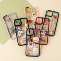 قاب شفاف متال ایرون عروسکی برجسته iPhone 11