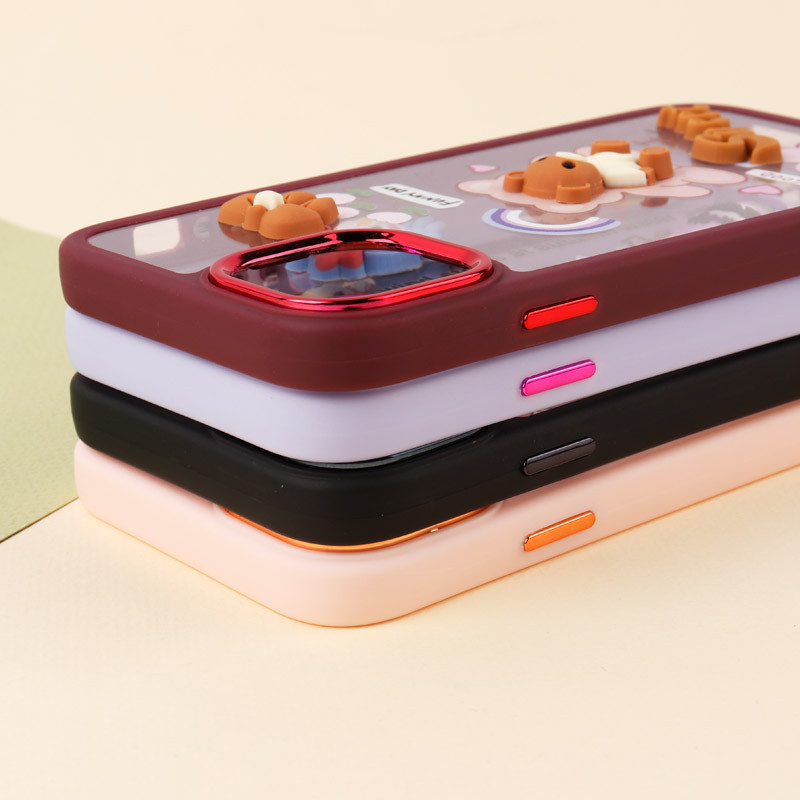 قاب شفاف متال ایرون عروسکی برجسته iPhone 11