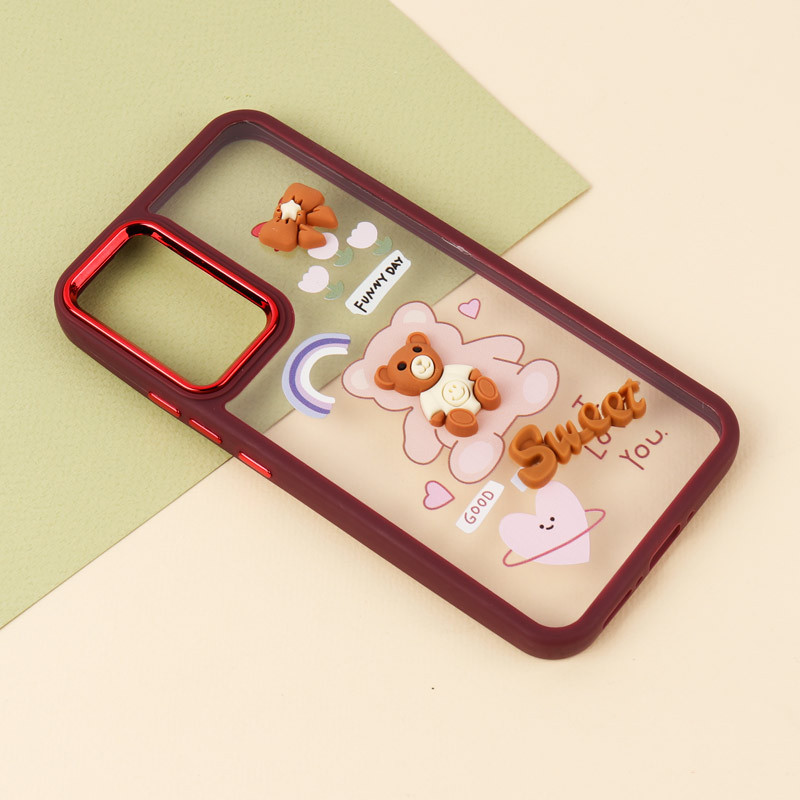 قاب شفاف متال ایرون عروسکی برجسته Samsung Galaxy A34