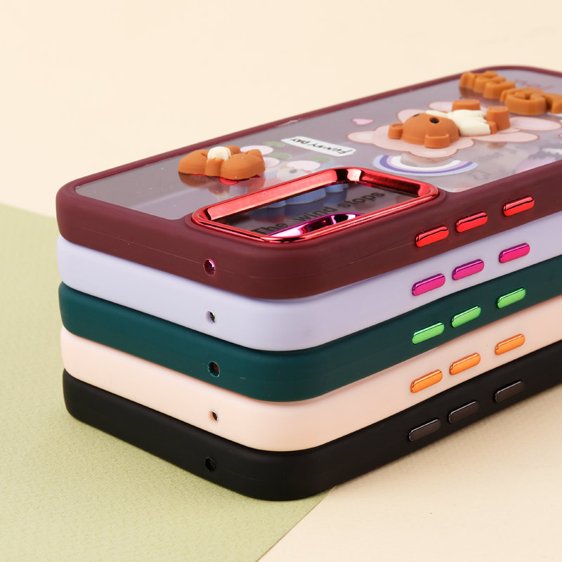 قاب شفاف متال ایرون عروسکی برجسته Samsung Galaxy A34