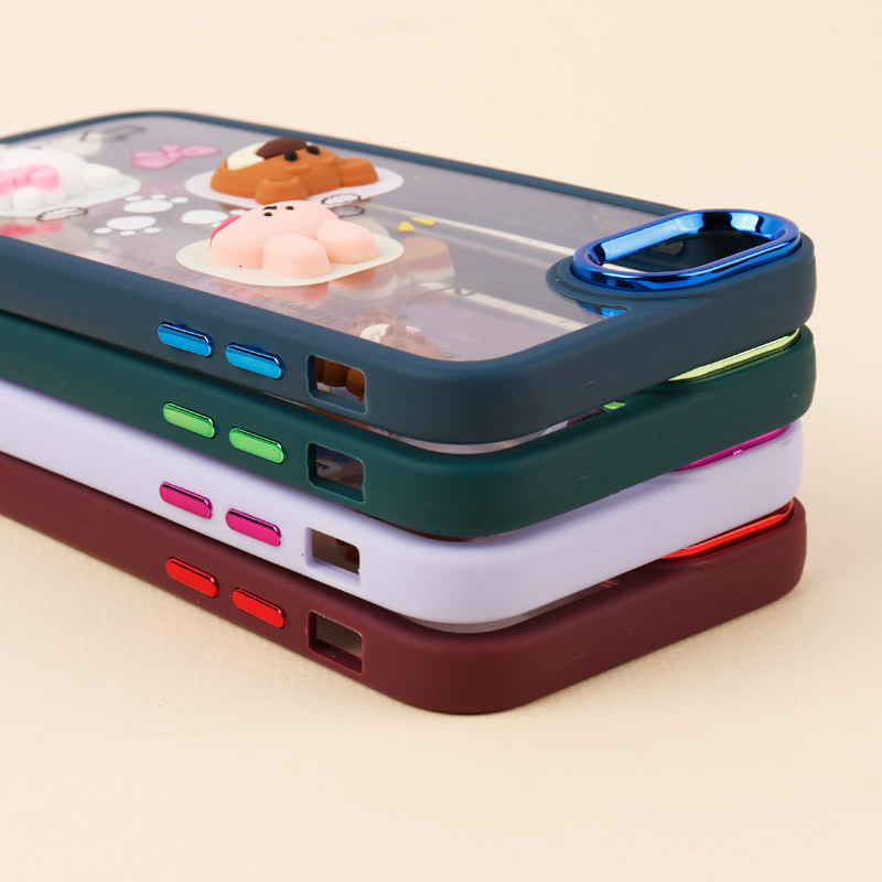 قاب شفاف متال ایرون عروسکی برجسته iPhone 7 / 8 / SE 2020