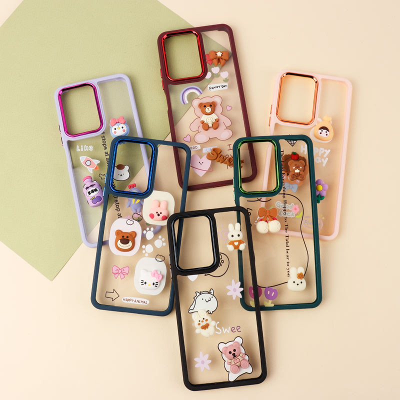 قاب شفاف متال ایرون عروسکی برجسته Xiaomi Redmi Note 12 4G