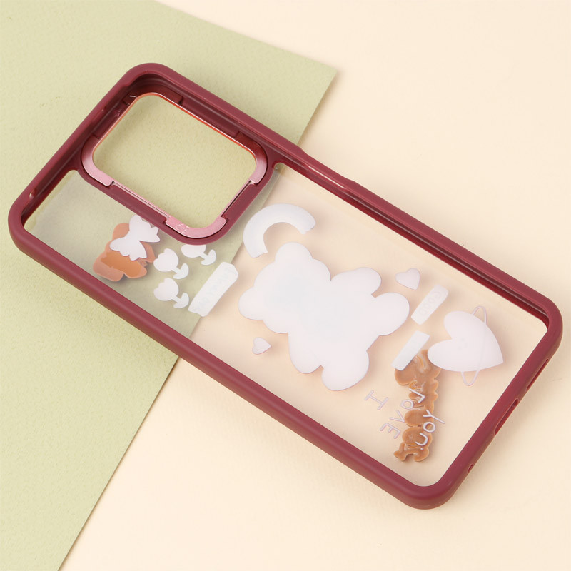 قاب شفاف متال ایرون عروسکی برجسته Xiaomi Redmi Note 12 4G