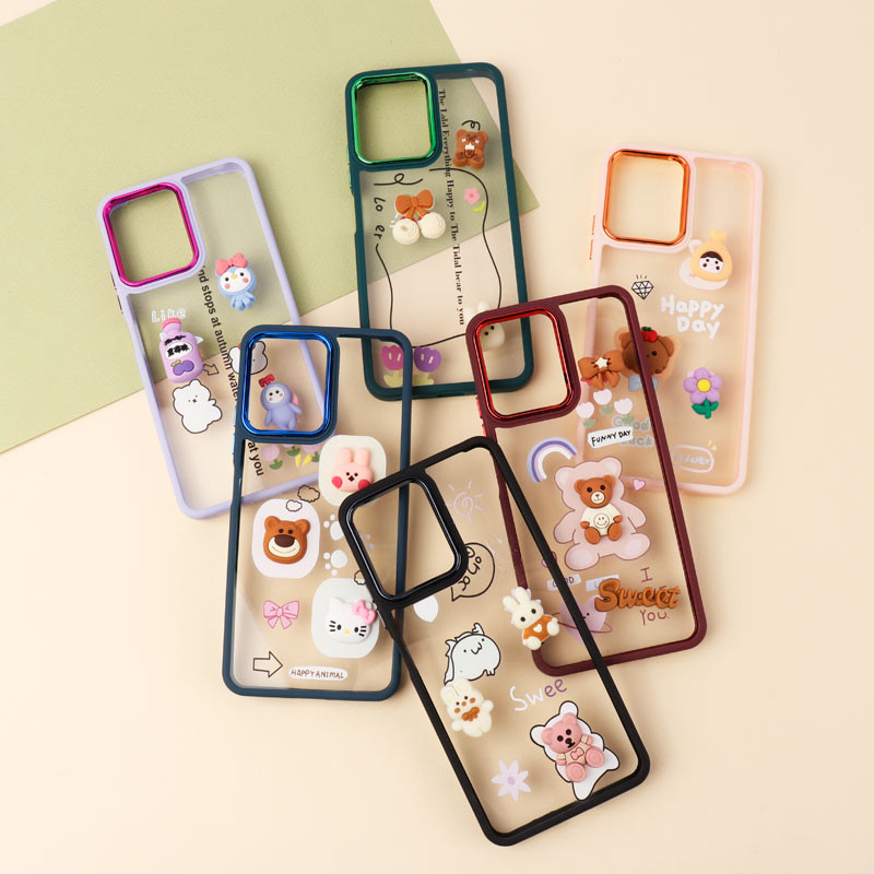 قاب شفاف متال ایرون عروسکی برجسته Xiaomi Redmi Note 12 5G