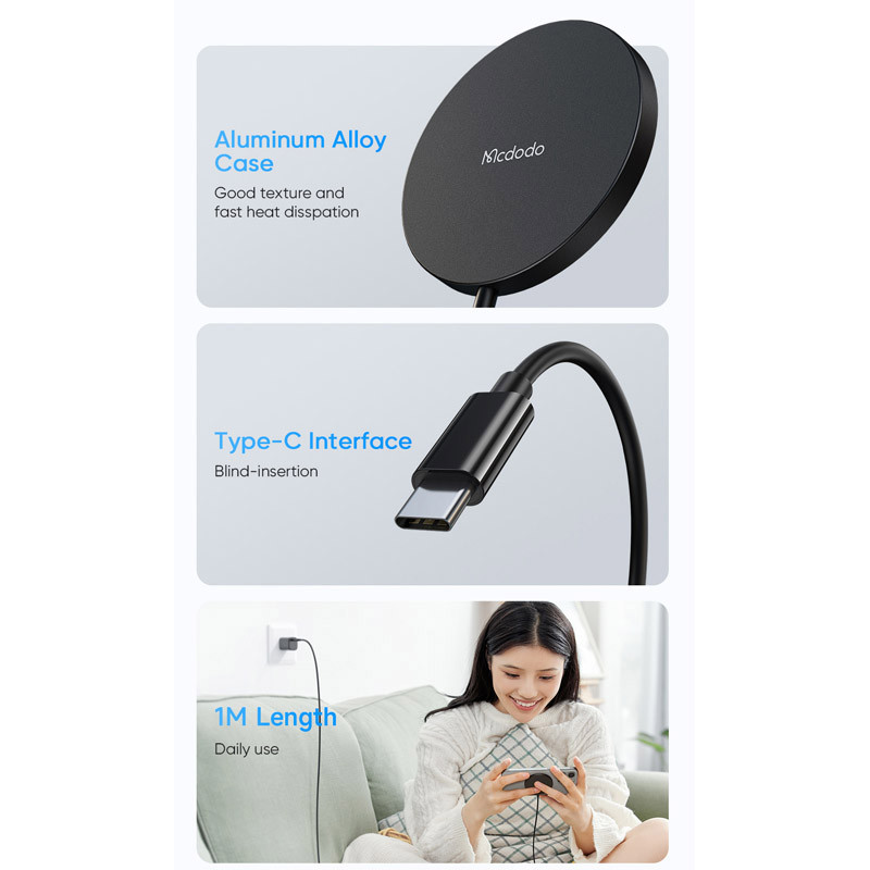 شارژر بی سیم فست شارژ Mcdodo CH-4360 15W
