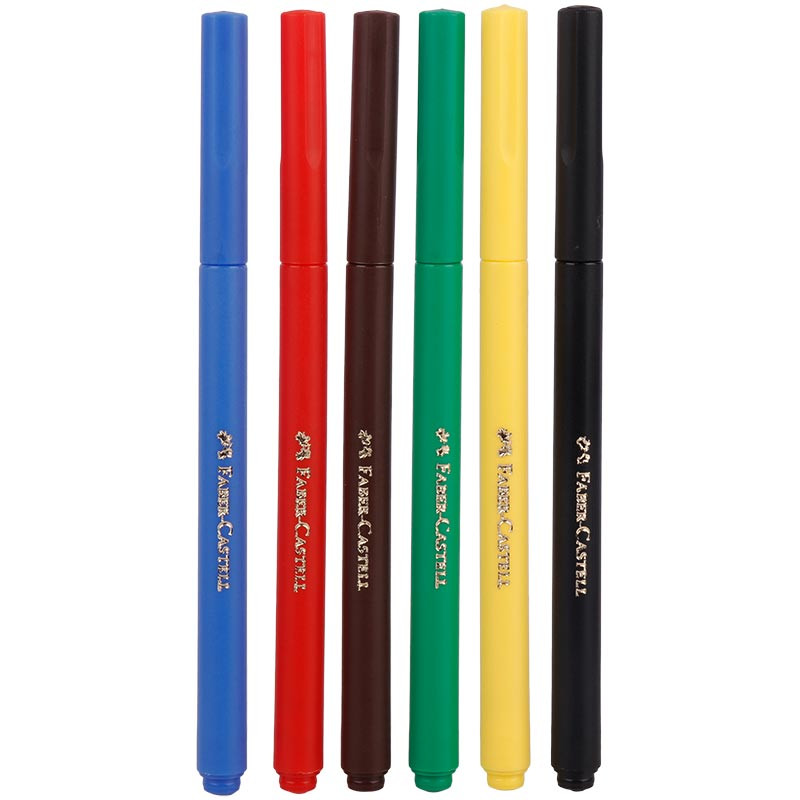 ماژیک نقاشی 6 رنگ فابر کاستل Faber-Castell 155406