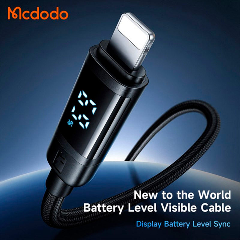 کابل آیفونی فست شارژ Mcdodo CA-500 3A 1.2m