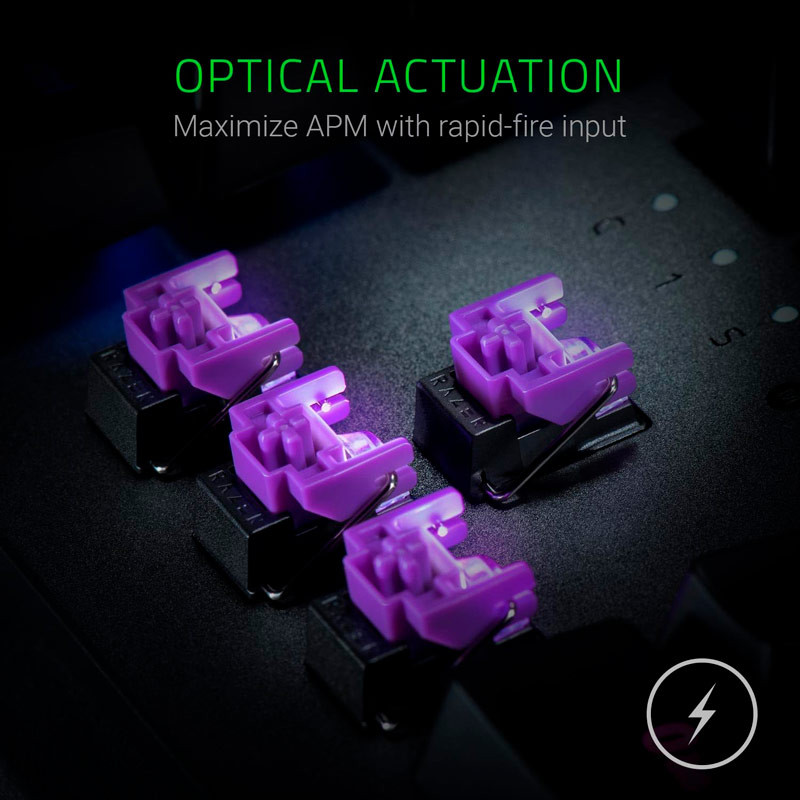 کیبورد گیمینگ ریزر Huntsman Elite Purple Switch