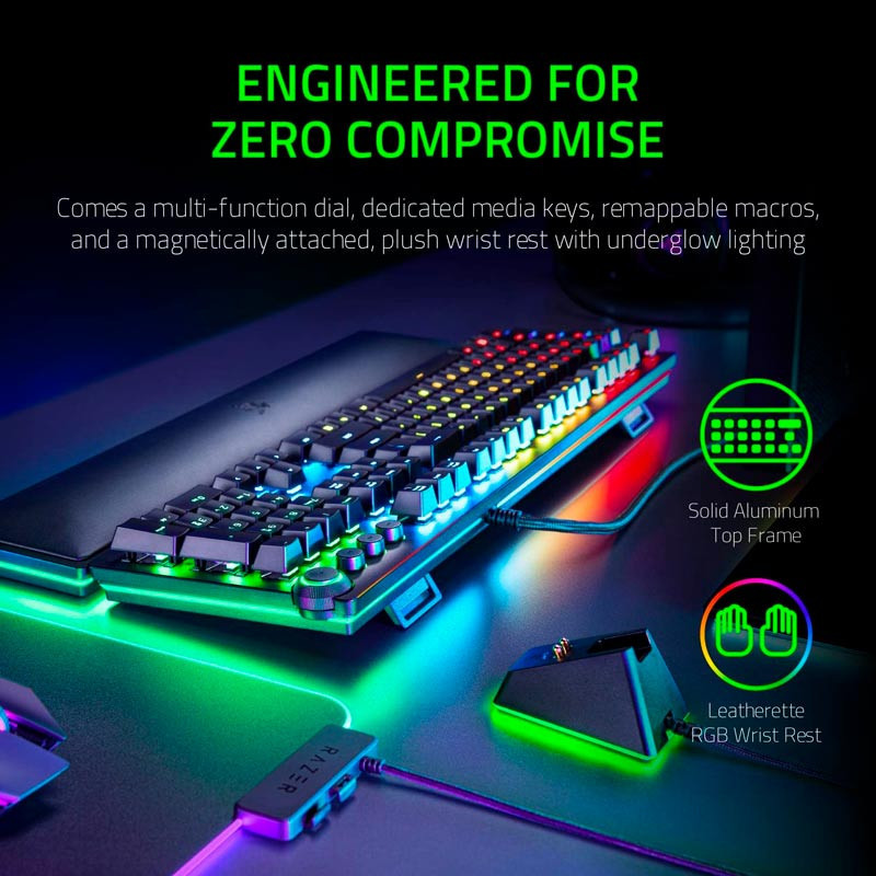 کیبورد گیمینگ ریزر Huntsman Elite Purple Switch