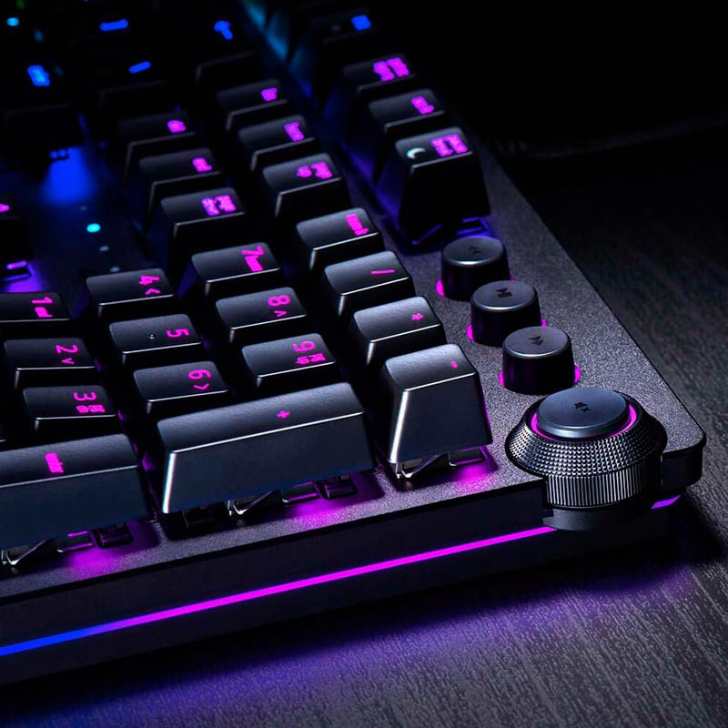 کیبورد گیمینگ ریزر Huntsman Elite Purple Switch