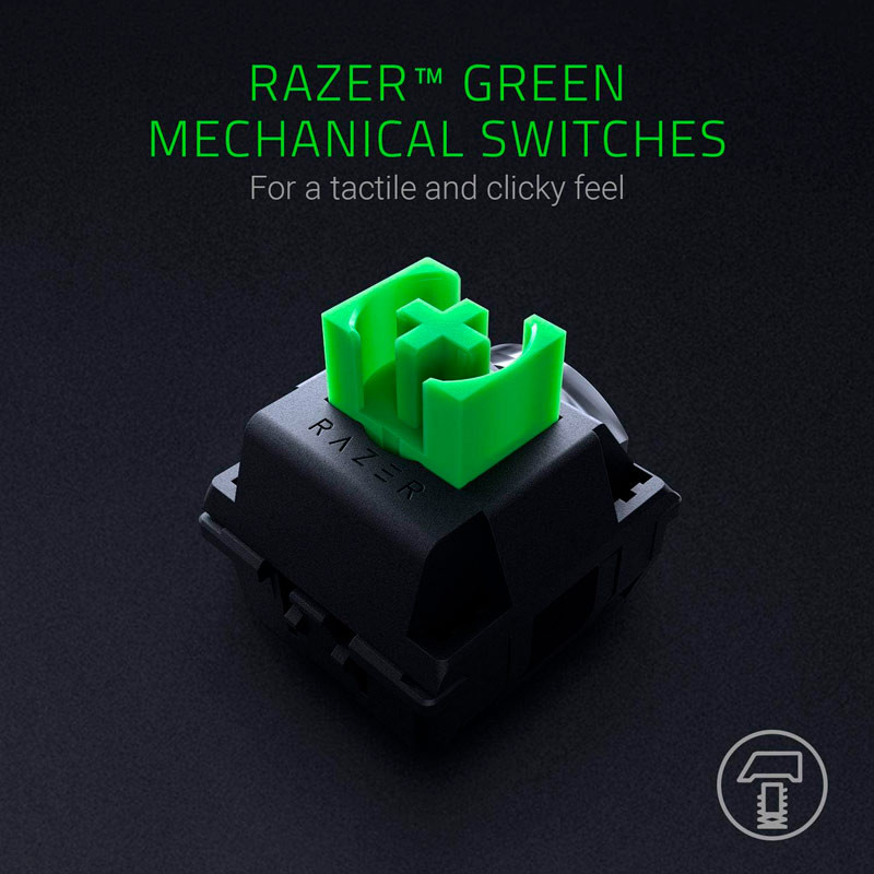 کیبورد گیمینگ Razer BlackWidow Chroma Green Switch