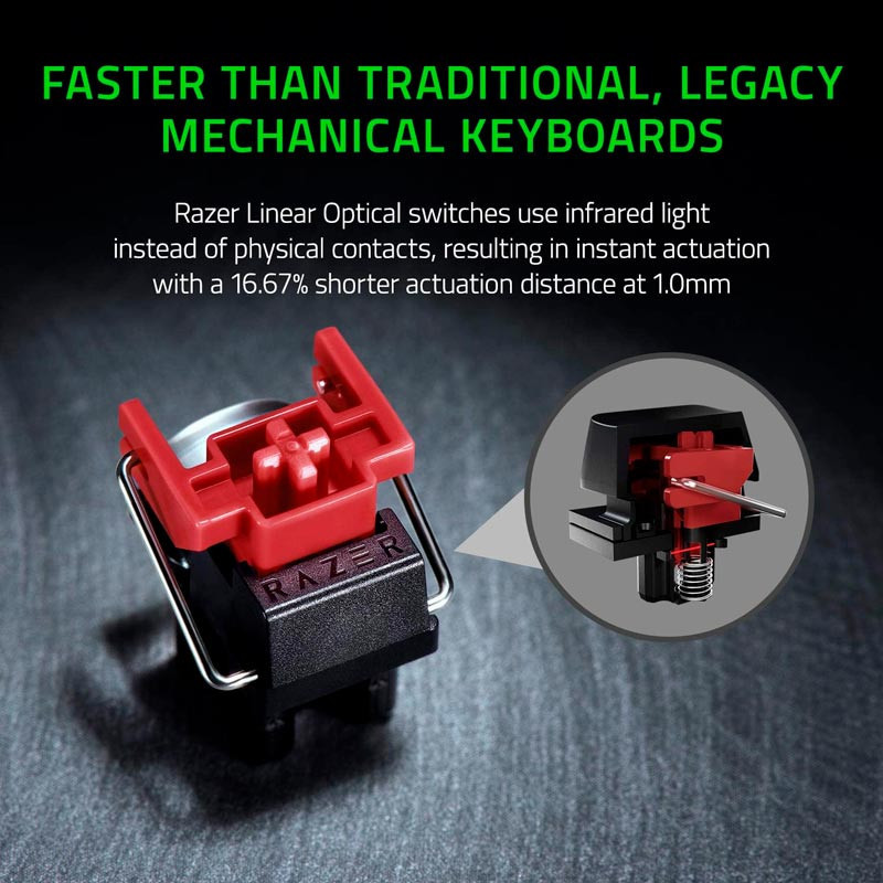 کیبورد گیمینگ ریزر Huntsman Mini Linear Optical Switch