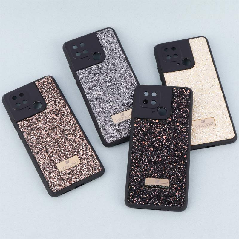 قاب شاینی Swarovski شیائومی Redmi 10C محافظ لنزدار