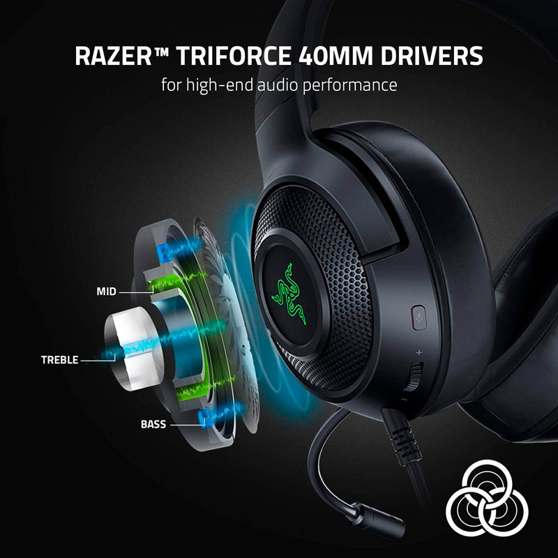 هدست گیمینگ سیم دار Razer Kraken V3 X