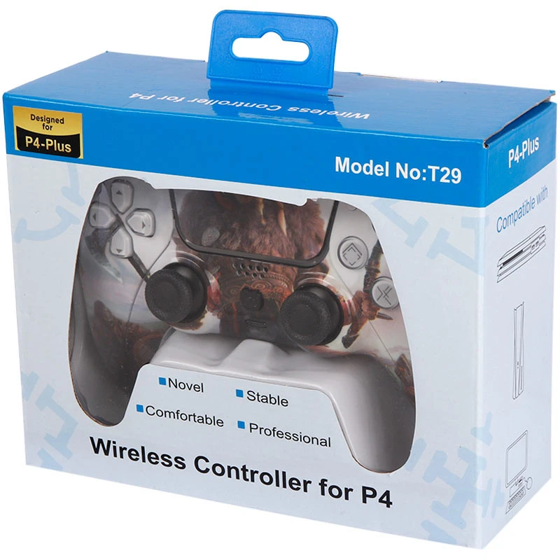 دسته بازی بی سیم طرح پلی استیشن فایو P4-Plus T29 AC Valhalla PS4 / PC