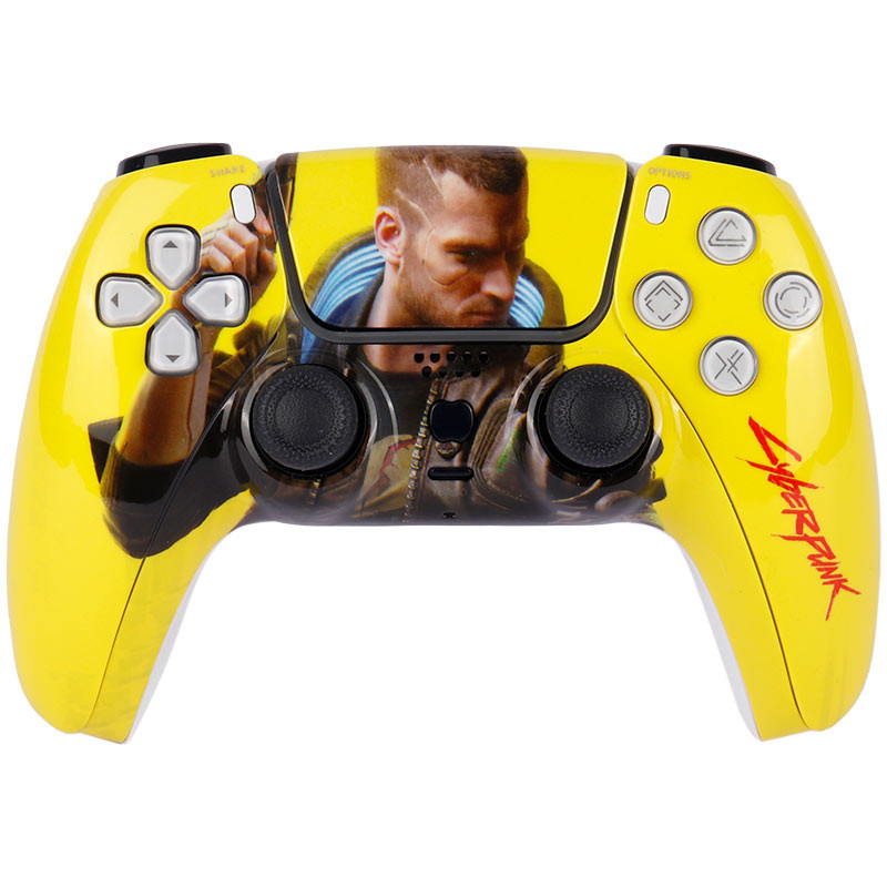 دسته بازی بی سیم طرح پلی استیشن فایو P4-Plus T29 Cyberpunk 2077 PS4 / PC