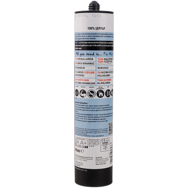 چسب مونتاژ سئودال Fix All Crystal حجم 290 گرم