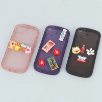 قاب متال ژله ای عروسکی برجسته محافظ لنزدار iPhone 7 / 8 / SE 2020