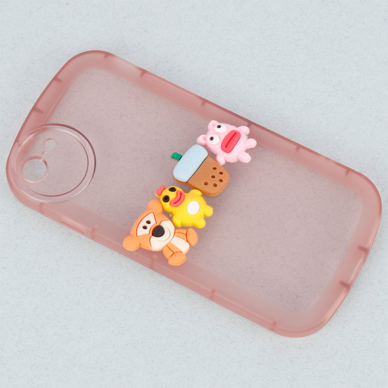 قاب متال ژله ای عروسکی برجسته محافظ لنزدار iPhone 7 / 8 / SE 2020