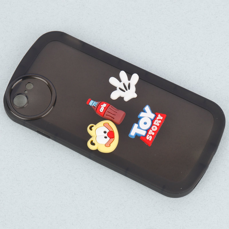 قاب متال ژله ای عروسکی برجسته محافظ لنزدار iPhone 7 / 8 / SE 2020