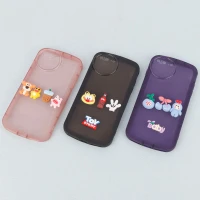 قاب متال ژله ای عروسکی برجسته محافظ لنزدار iPhone 7 Plus / 8 Plus