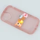 قاب متال ژله ای عروسکی برجسته محافظ لنزدار iPhone X / XS