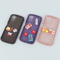 قاب متال ژله ای عروسکی برجسته محافظ لنزدار Xiaomi Redmi Note 12 Pro 4G