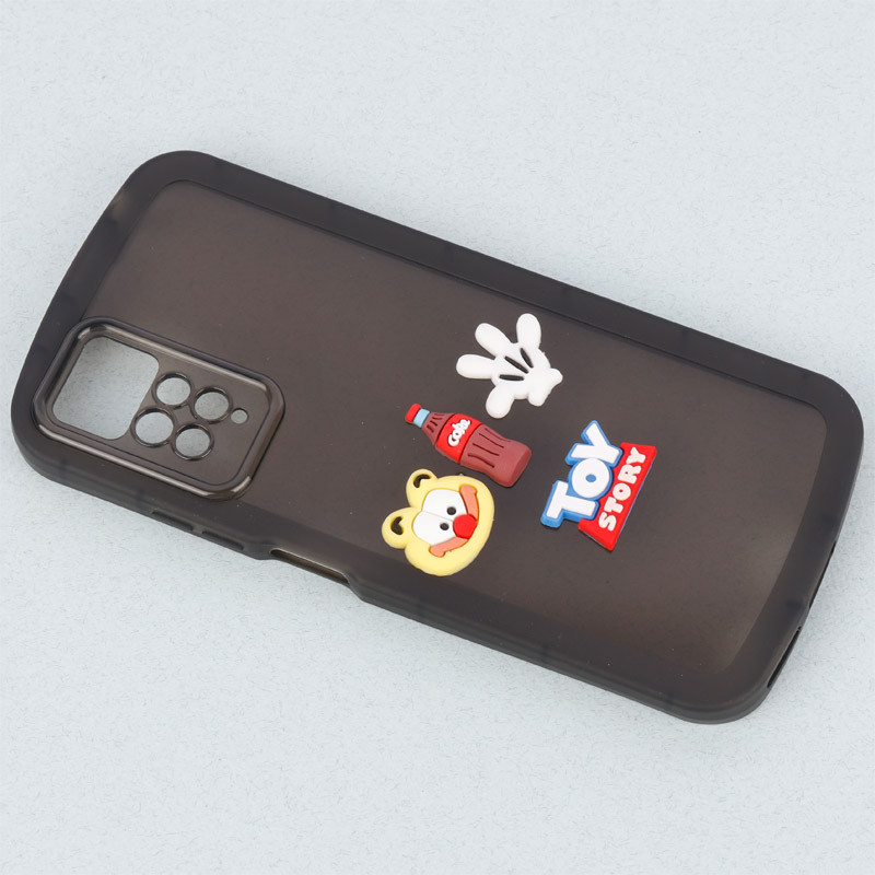 قاب متال ژله ای عروسکی برجسته محافظ لنزدار Xiaomi Redmi Note 12 Pro 4G