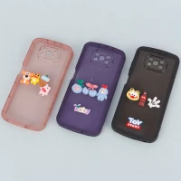 قاب متال ژله ای عروسکی برجسته محافظ لنزدار Xiaomi Poco X3 / X3 NFC / X3 pro