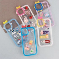 قاب شفاف فانتزی عروسک برجسته iPhone X / XS