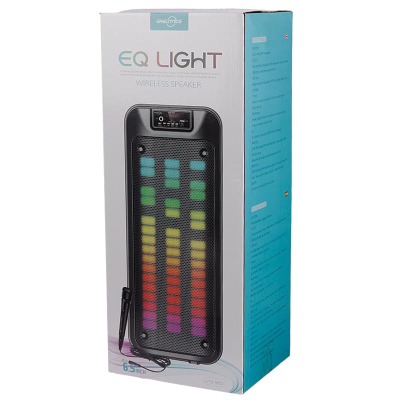 اسپیکر چمدانی بلوتوثی رم و فلش خور Greatnice GTS-1852 + میکروفون