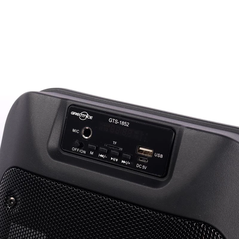 اسپیکر چمدانی بلوتوثی رم و فلش خور Greatnice GTS-1852 + میکروفون