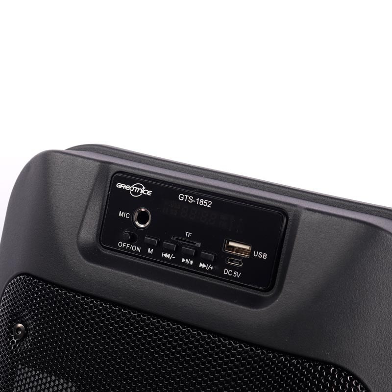 اسپیکر چمدانی بلوتوثی رم و فلش خور Greatnice GTS-1852 + میکروفون