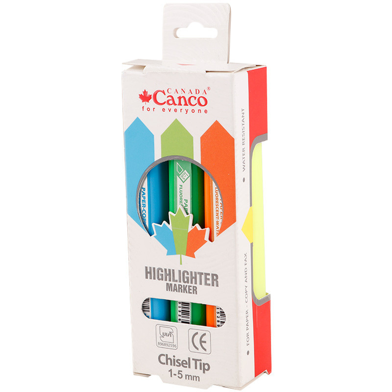 ماژیک هایلایت کنکو Canco بسته 5 عددی