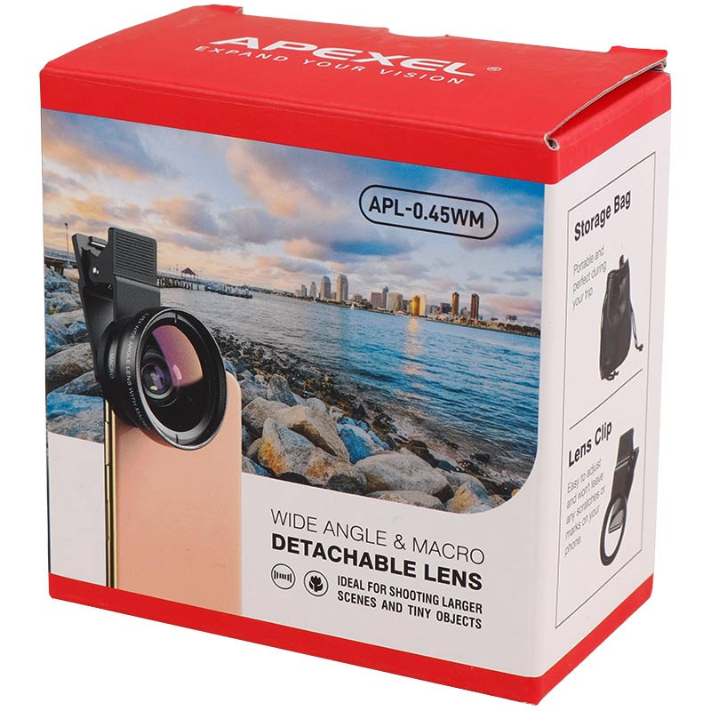 لنز کلیپسی موبایل Apexel APL-0.45WM