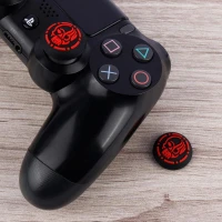 روکش آنالوگ دسته بازی Play Station/XBOX طرح Skull مشکی قرمز