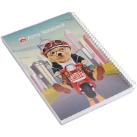 دفتر سیمی 100 برگ طرح تدی پسرانه نهال آلما کد 7188