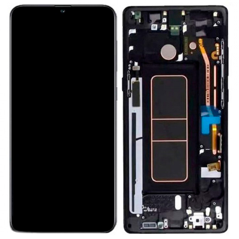 تاچ و ال سی دی اورجینال Samsung Galaxy A Quantum سرویس پک به همراه فریم
