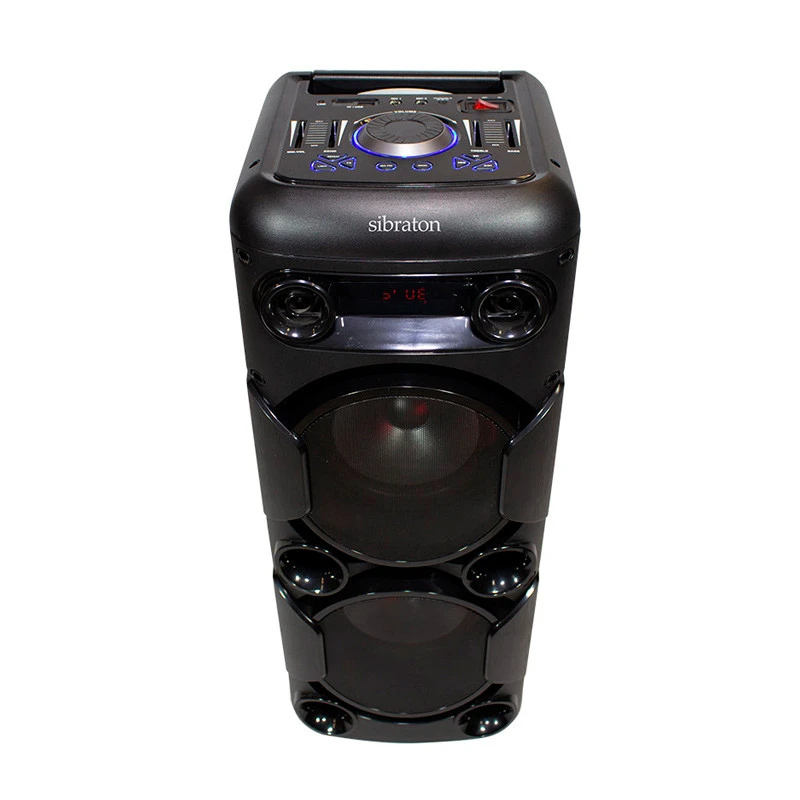 اسپیکر چمدانی بلوتوثی رم و فلش خور Sibraton SBS1104 + میکروفون و ریموت کنترل