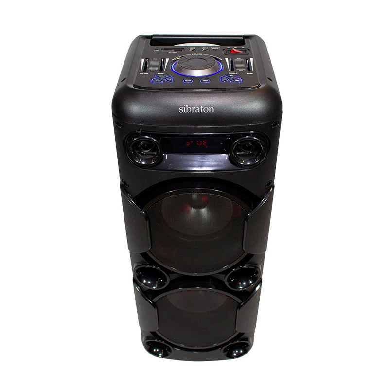 اسپیکر چمدانی بلوتوثی رم و فلش خور Sibraton SBS1104 + میکروفون و ریموت کنترل